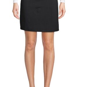 Two (2) Lands End Jersey Knit Skorts in Black and Navy Blue, 3X